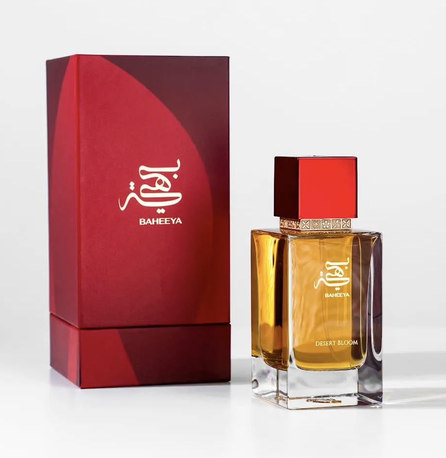 BAHEEYA perfume bottle and packaging on a white background